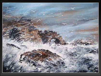 Storm at Auchmithie